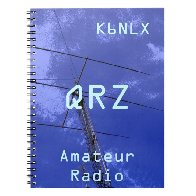 Amateur-Radio-Rufzeichen QRZ Notizblock (Vorderseite)