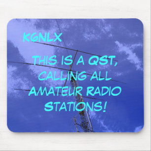 Amateur-Radio-Rufzeichen QST-Mousepad Mousepad