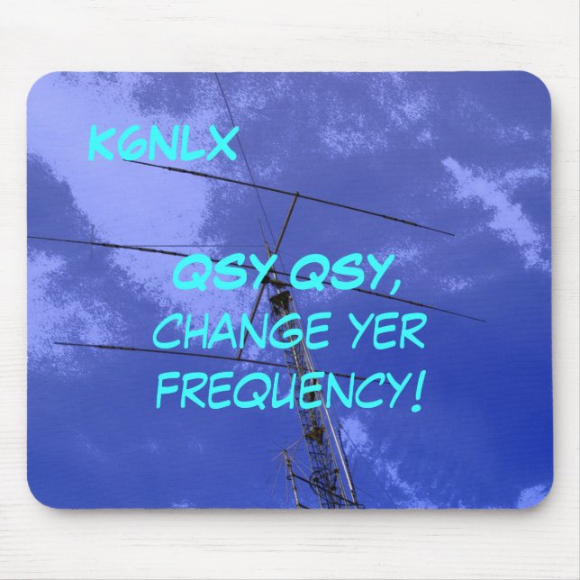 Amateur-Radio-Rufzeichen QSY Mousepad (Vorne)