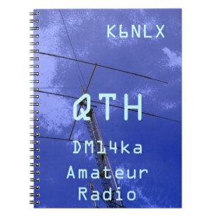 Amateur-Radio-Rufzeichen QTH und Locator Notizblock