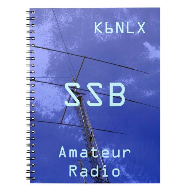 Amateur-Radio-Rufzeichen SSB Notizblock (Vorderseite)