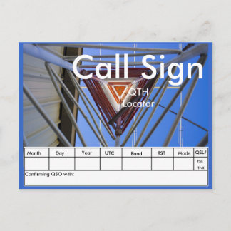 Amateur Radio Tower QSL Postkarte
