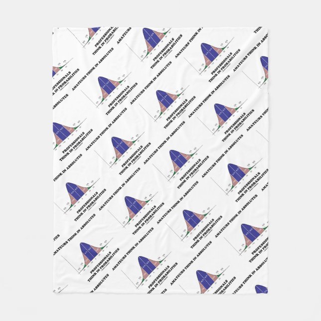 Amateure denken an absolute Profis Fleecedecke (Vorderseite)