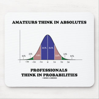 Amateure denken an absolute Profis Mousepad