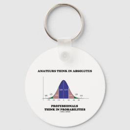 Amateure denken an absolute Profis Schlüsselanhänger