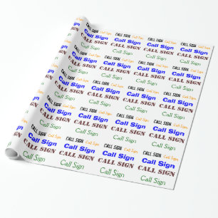 Amateurfunk-Funkspruch-Zeichen-Geschenk-Verpackung Geschenkpapier