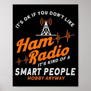 Amateurfunk Smart People Hobby Jedenfalls Ham Radi Poster