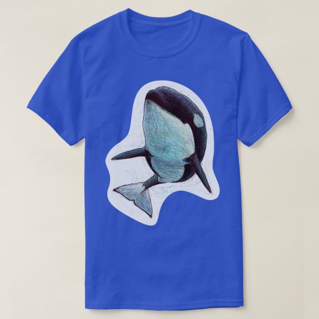 Amaya der Killer Whale Scribble T-Shirt (Design vorne)