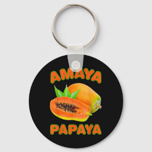 Amaya Papaya Lustig Für Männer Frauen Schlüsselanhänger