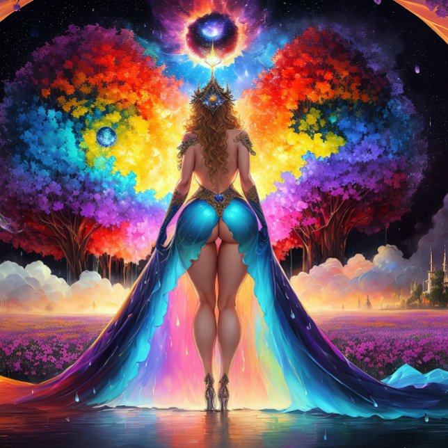 Amayas Kunst des Kortikreisen Leinwanddruck (Von Creator hochgeladen)