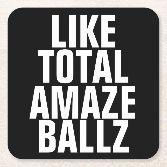 Amaze Ballz Rechteckiger Pappuntersetzer (Vorderseite)