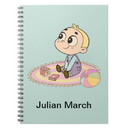 Amazed Boy Illustration Notizblock