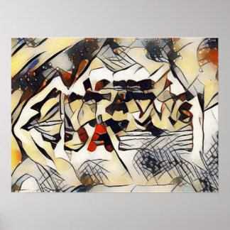 Amazigh Abstrakt Art Foto Print Poster