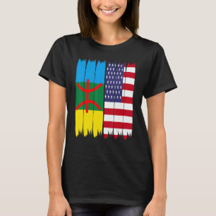 Amazigh American Flag stolze Kabayle Fahne T-Shirt
