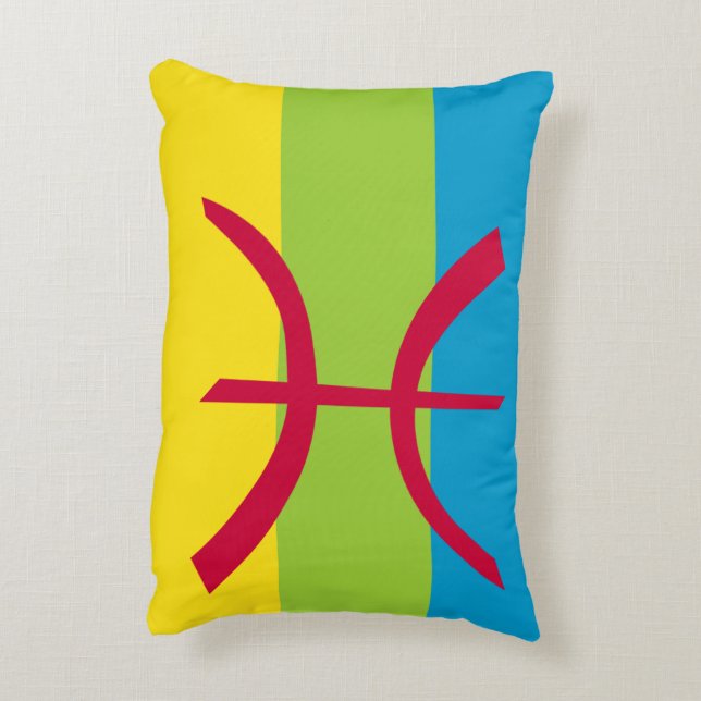 Amazigh - Berber Akzent Pillow Dekokissen (Rückseite(Vertikal))