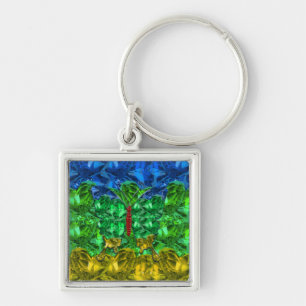 Amazigh Button Schlüsselanhänger