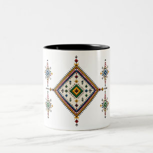 Amazigh-Erbe-Tasse - Traditionelle marokkanische B Zweifarbige Tasse