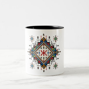 Amazigh-Erbe-Tasse - Traditionelle marokkanische B Zweifarbige Tasse