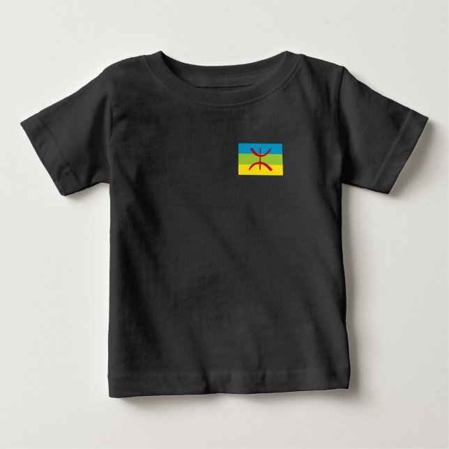 Amazigh Flag Geschenk Berber Flag Kabyles Baby T-shirt (Vorderseite)