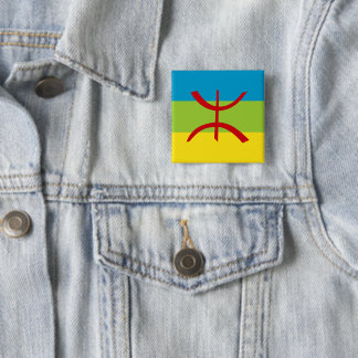Amazigh Flag Geschenk Berber Flag Kabyles Button