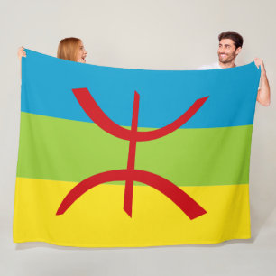 Amazigh Flag Geschenk Berber Flag Kabyles Fleecedecke