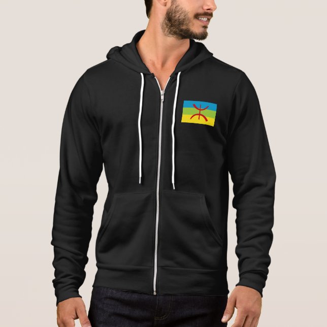 Amazigh Flag Geschenk Berber Flag Kabyles Hoodie (Vorderseite)
