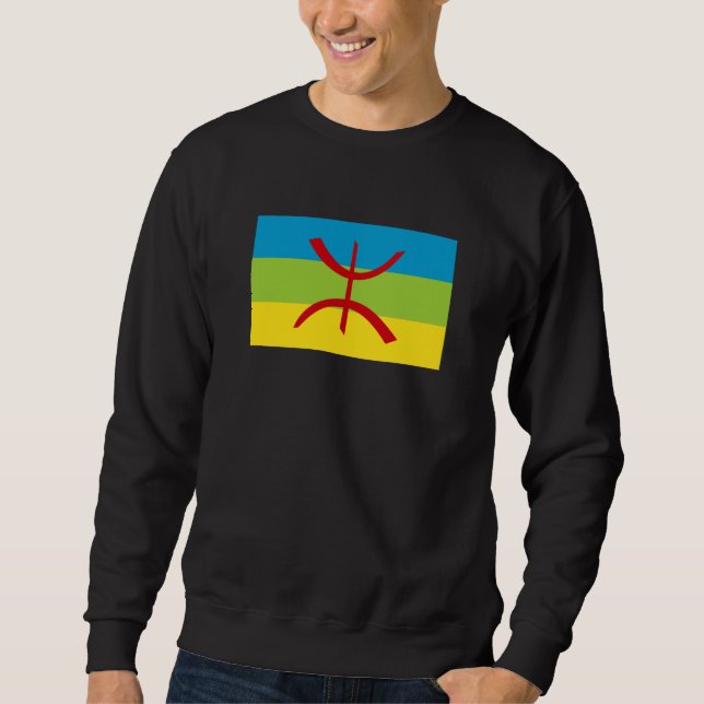 Amazigh Flag Geschenk Berber Flag Kabyles Sweatshirt (Vorderseite)