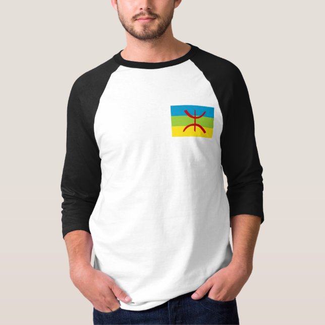 Amazigh Flag Geschenk Berber Flag Kabyles T-Shirt (Vorderseite)