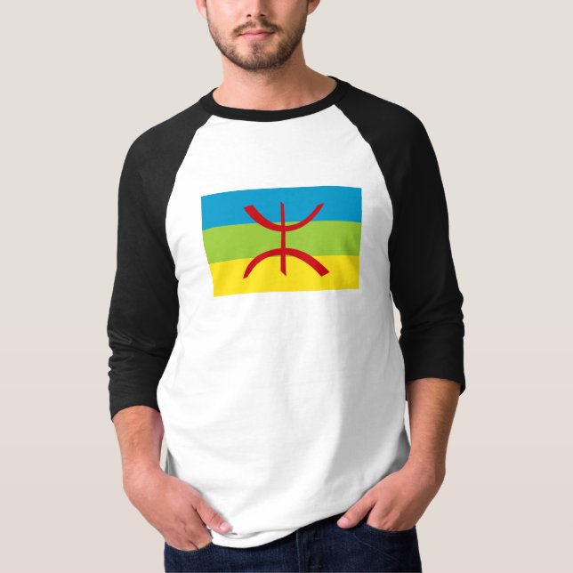 Amazigh Flag Geschenk Berber Flag Kabyles T-Shirt (Vorderseite)