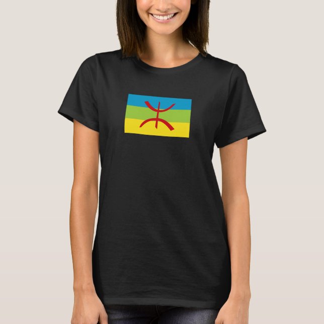 Amazigh Flag Geschenk Berber Flag Kabyles T-Shirt (Vorderseite)