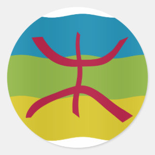 Amazigh Flag Runder Aufkleber