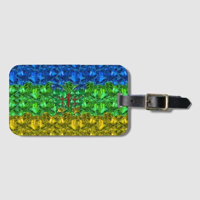 Amazigh Gepäckanhänger (Vorderseite (Horizontal))