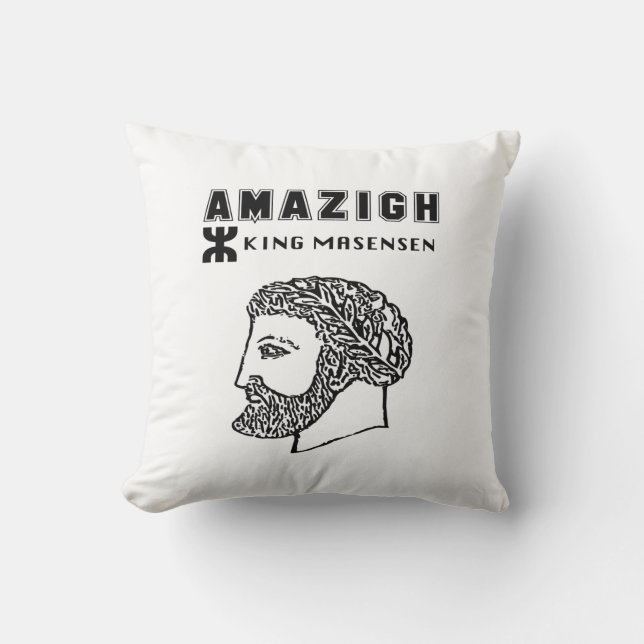 amazigh König Massinissa Kabyle Algerie Marokko Kissen (Vorderseite)
