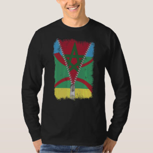 Amazigh Marokko Flag Heritage North African T-Shirt