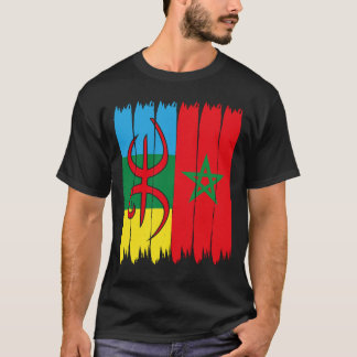 amazigh morocco flagge - amazigh atlas rif soooous T-Shirt