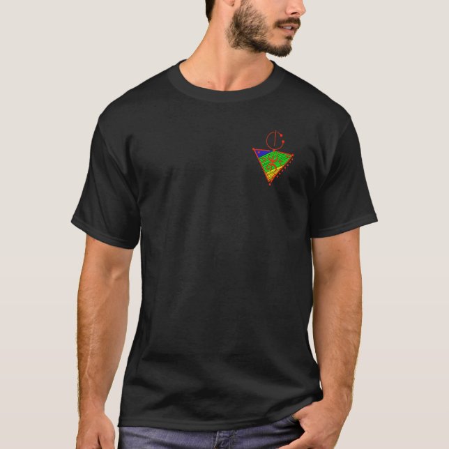Amazigh Muster Berber Fibula Amazigh Flag T-Shirt (Vorderseite)
