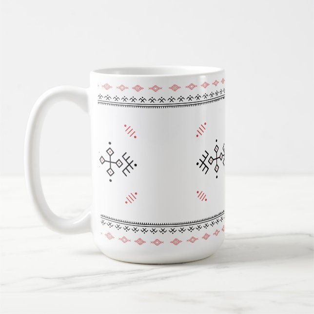 Amazigh-Muster Berber-Kunst Kaffeetasse (Links)