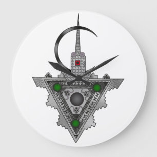 Amazigh Tazerzit Große Wanduhr