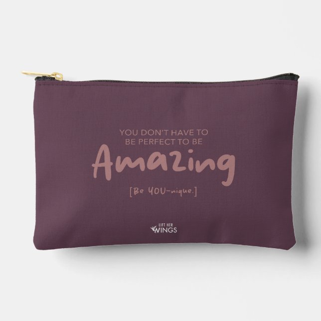 Amazing [Be YOU-nique] — Zippered Pouch Zubehörtasche (Vorderseite)