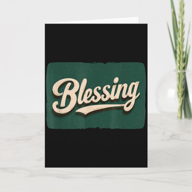 Amazing Blessing Logo Costume  Karte (Vorderseite)