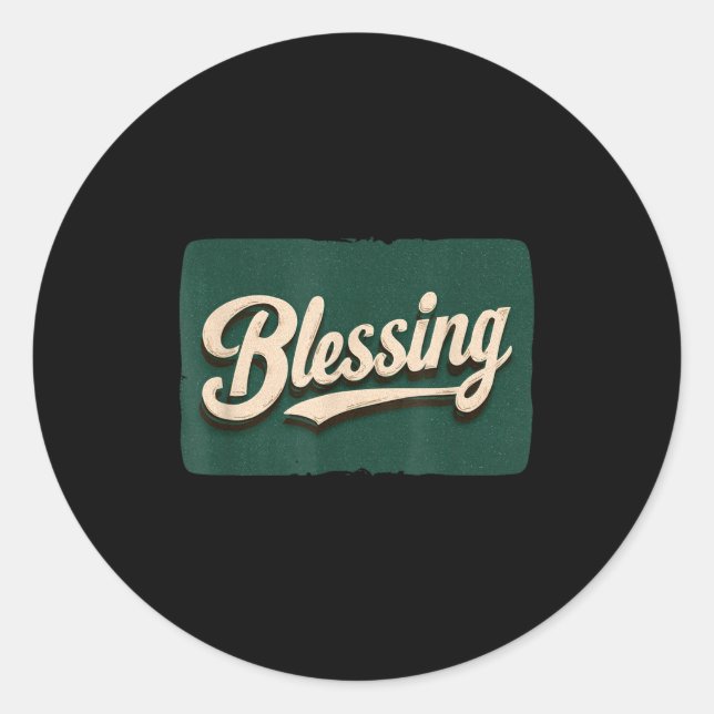 Amazing Blessing Logo Costume  Runder Aufkleber (Vorderseite)