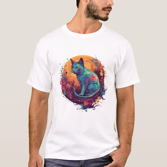 amazing cat lover art  T-Shirt (Vorderseite)