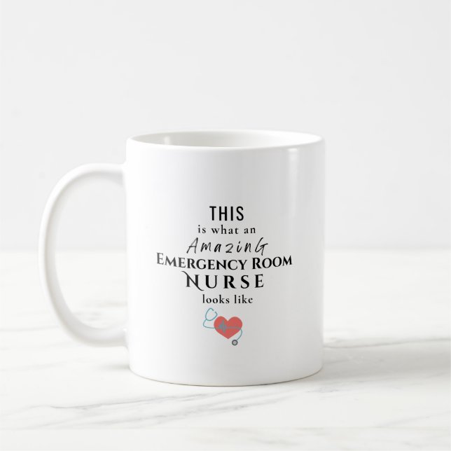 Amazing Emergency Room Nurse Personalized Kaffeetasse (Links)