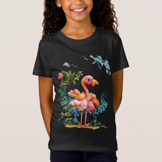 Amazing Flamingo  T-Shirt (Vorderseite)