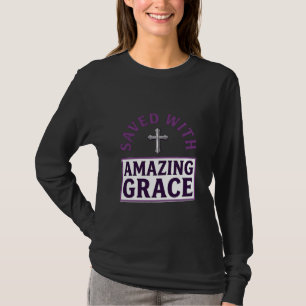 Amazing Grace Christliches Kreuz Vintage T-Shirt