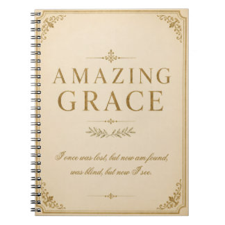 Amazing Grace Gebetsjournal | Vintage Christlich Notizblock