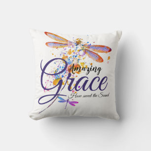 Amazing Grace Libellen-Splatter  Kissen