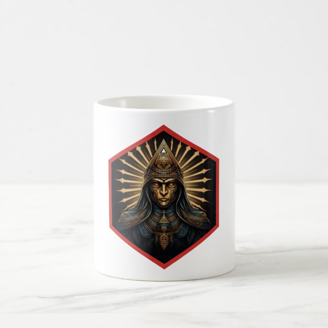 Amazing Illuminati Fantasy Portrait Kaffeetasse (Mittel)