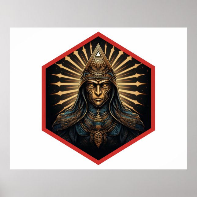 Amazing Illuminati Fantasy Portrait Poster (Vorne)