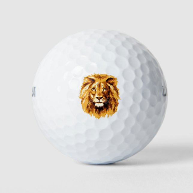 Amazing Lion Design Golfball (Vorderseite)